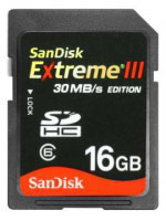 Sandisk SDHC Extreme III (SDSDX3-016G-X)